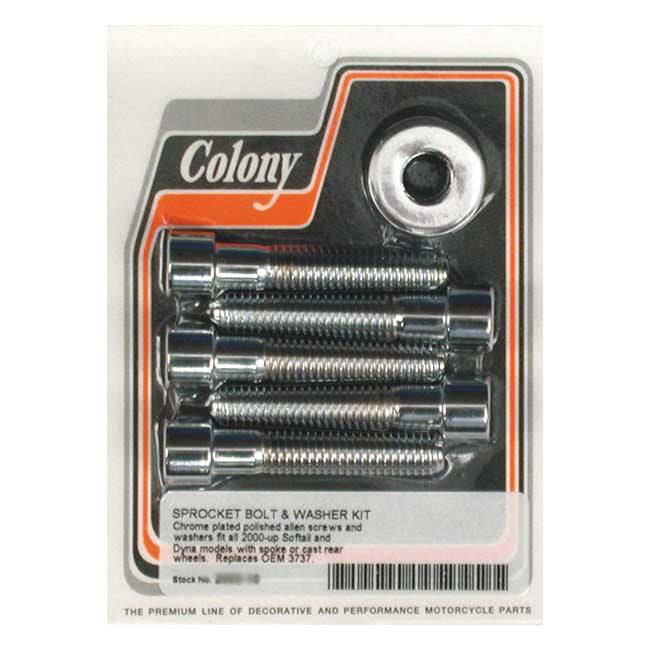 Colony, Kit De Pernos De Rueda Dentada Para Harley Davidson