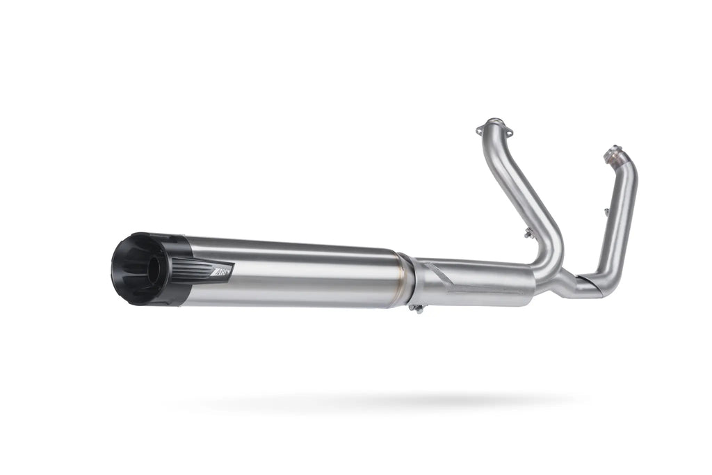 Zard 2:1 chrome exhaust for Harley Davidson Softail
