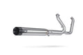 Zard 2:1 chrome exhaust for Harley Davidson Softail