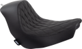 Diamond Solo Seat, Black Thread for Harley Davidson