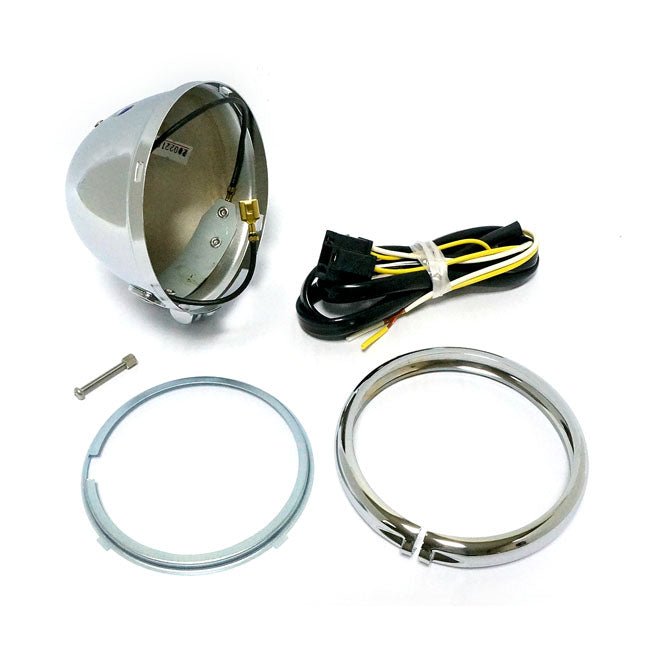 4-1/2" Mini-Scheinwerfer, nur Gehäuse, Chrom für Harley Davidson