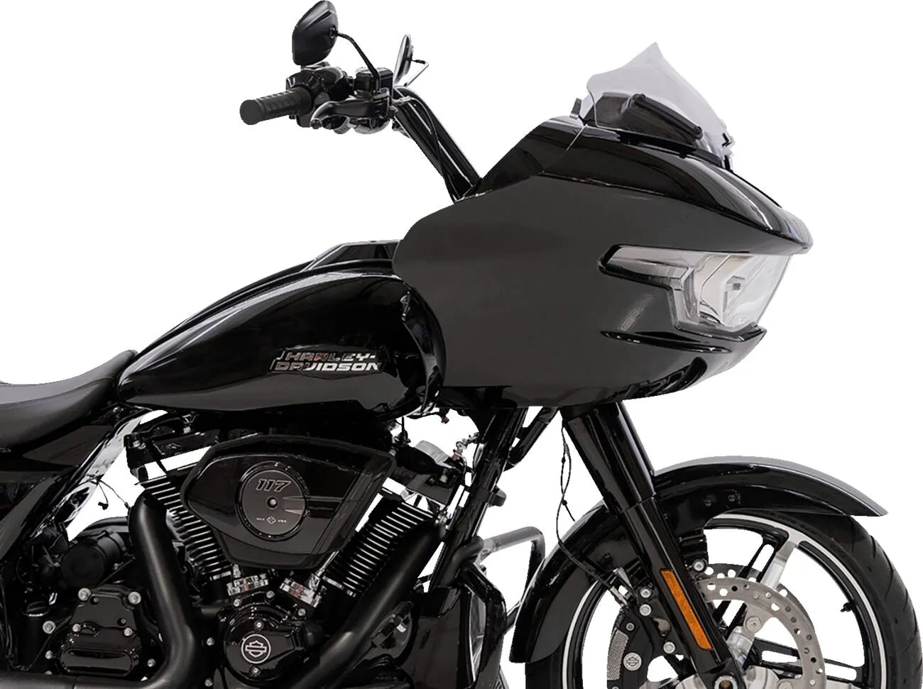 Sport Flare™ 8" klare Windschutzscheibe für Harley Davidson