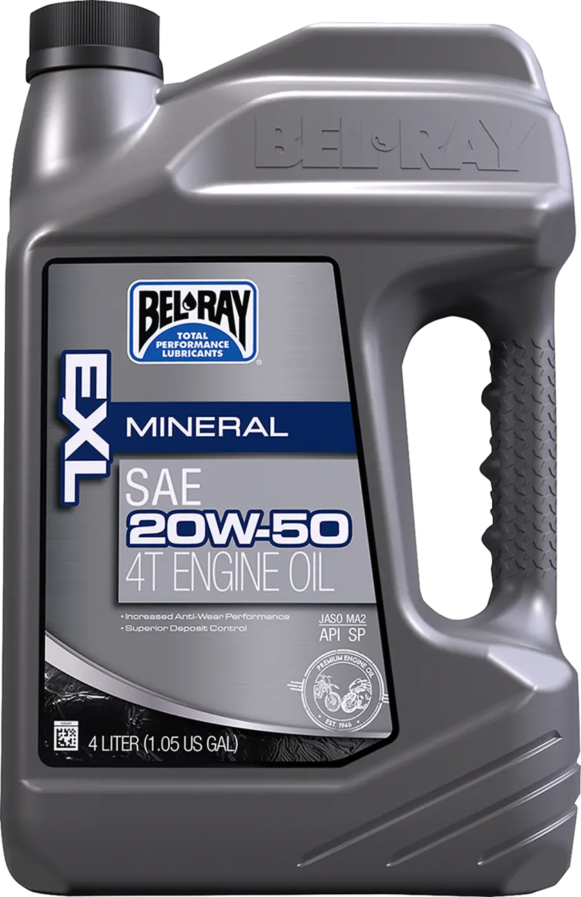 Aceite Motor 20W50 Bel-Ray EXL Mineral 4T 4L