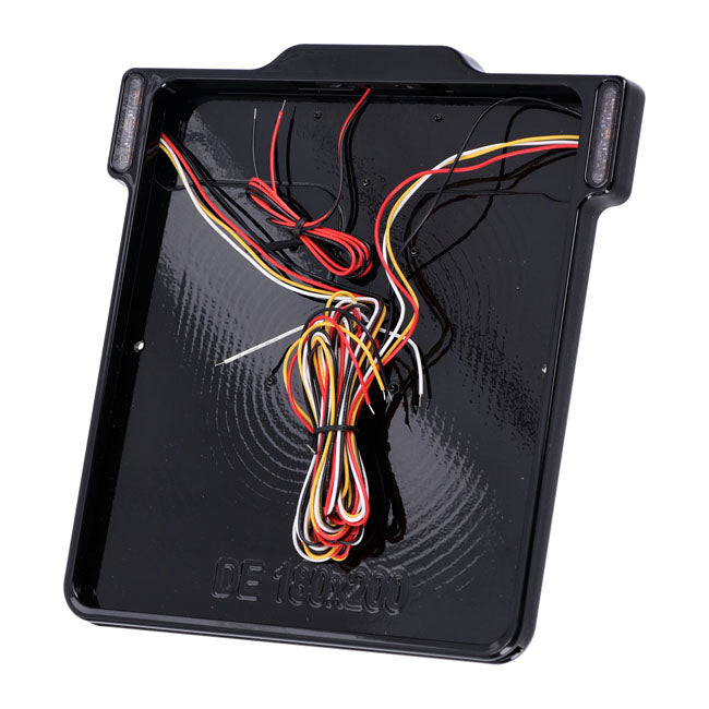 DMP, 3-in-1 3.0 Nummernschildrahmen in Schwarz glänzend für Harley Davidson