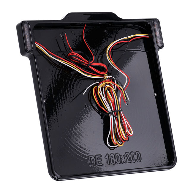 DMP, 3-in-1 3.0 Nummernschildrahmen in Schwarz glänzend für Harley Davidson