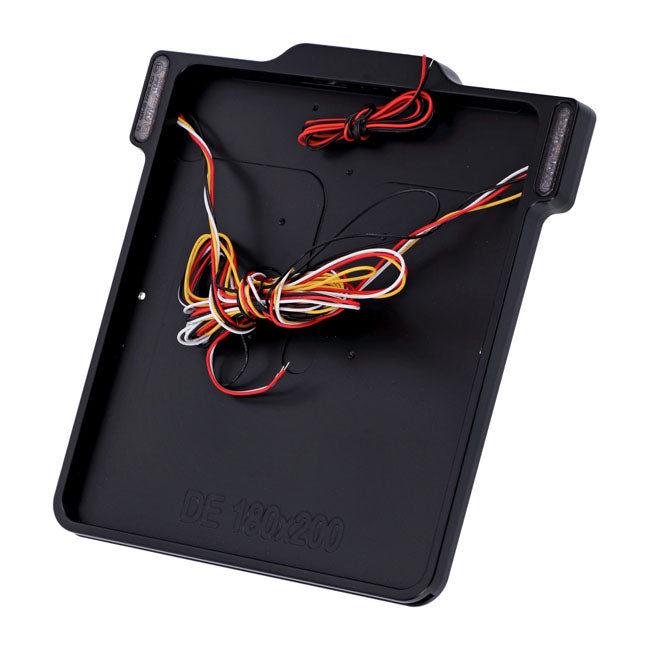 DMP 3-in-1 3.0 Mattschwarzer Nummernschildrahmen für Harley Davidson