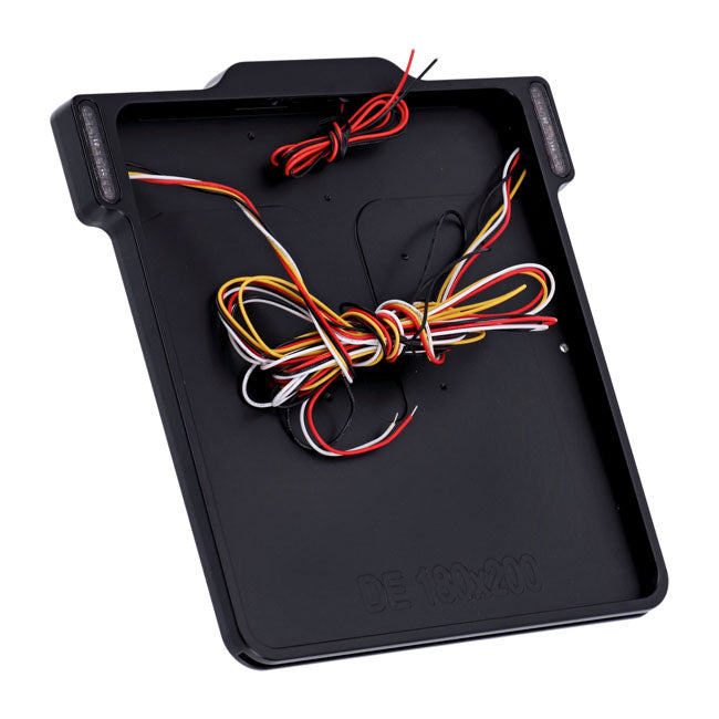 DMP 3-in-1 3.0 Mattschwarzer Nummernschildrahmen für Harley Davidson