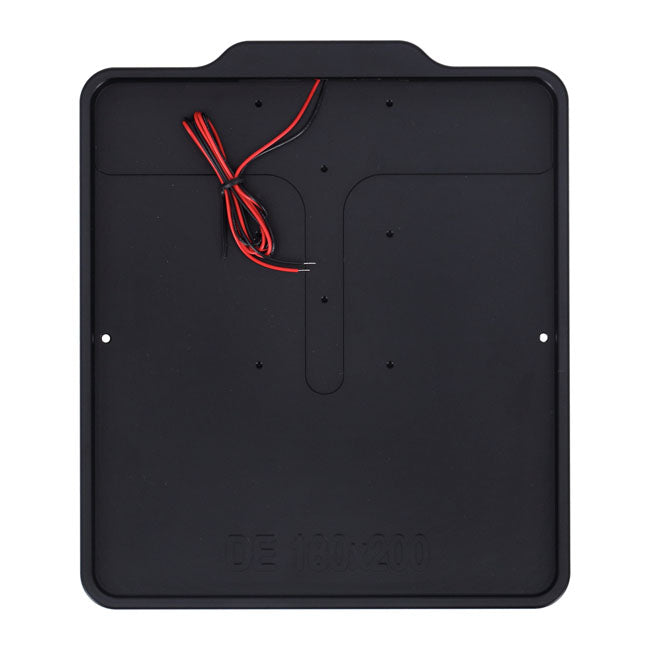 DMP, Marco De Matrícula Con Luz 5.0 DE. Negro Mate Para Harley Davidson
