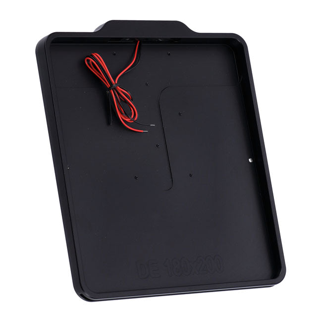 DMP, Marco De Matrícula Con Luz 5.0 DE. Negro Mate Para Harley Davidson