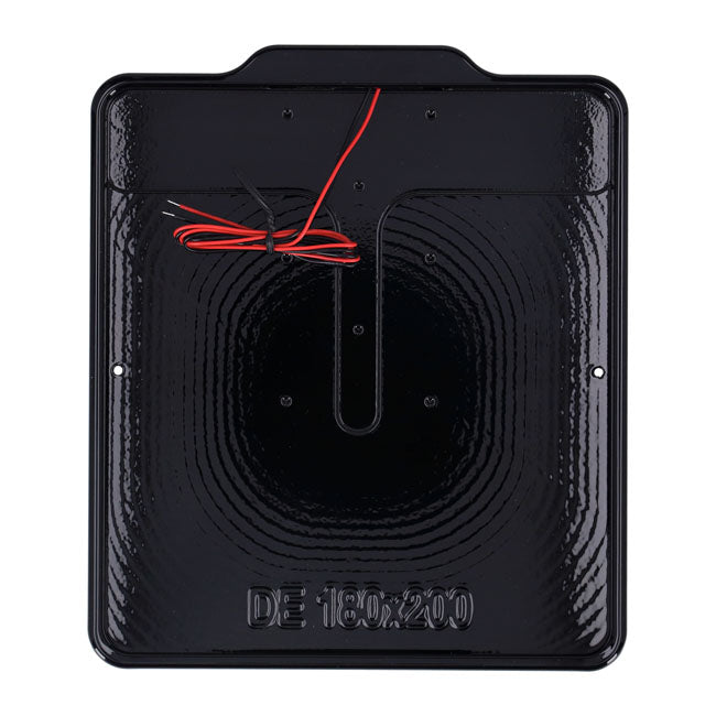 DMP, Marco De Matrícula Con Luz 5.0 DE. Negro Brillante Para Harley Davidson