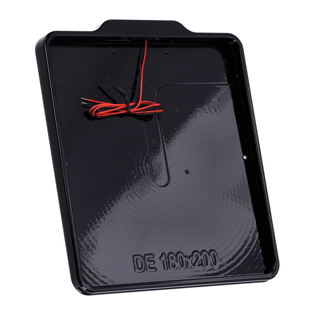 DMP, Marco De Matrícula Con Luz 5.0 DE. Negro Brillante Para Harley Davidson