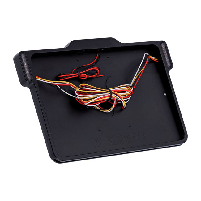 DMP, 3-in-1 Kennzeichenrahmen 3.0 NL BE, Mattschwarz für Harley-Davidson