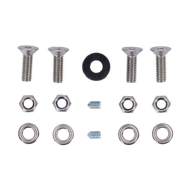 DMP, Marco De Matrícula Con Luz 5.0 NL BE. Negro Mate Para Harley Davidson