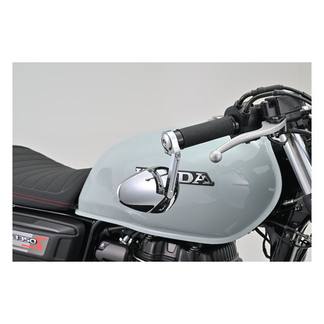 Daytona Chrom-Lenkerendenspiegel-Adapterset für Harley Davidson