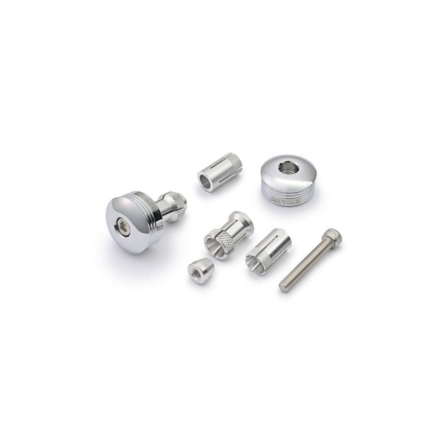 Daytona Chrom-Lenkerendenspiegel-Adapterset für Harley Davidson