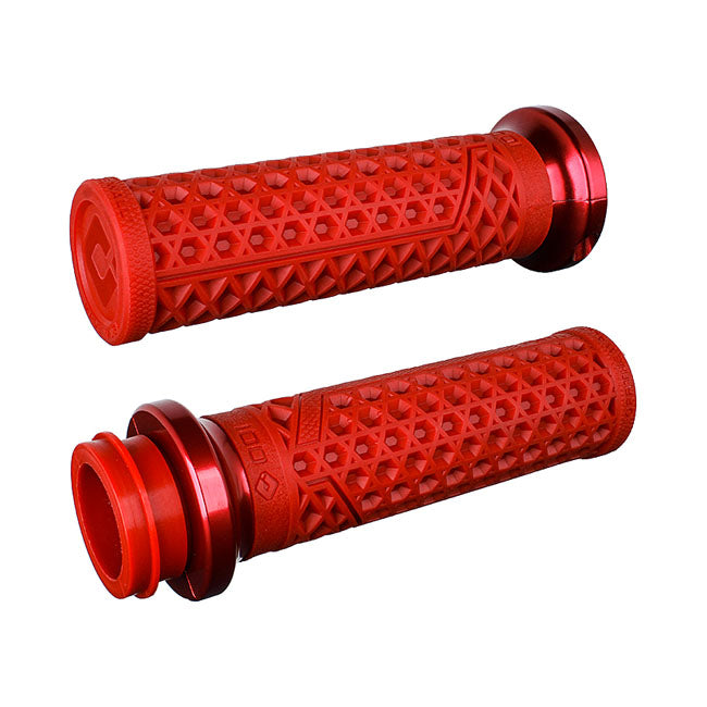 Vans Signature TBW Locking Grips Dunkelrot/Rot für Harley Davidson V-Twin