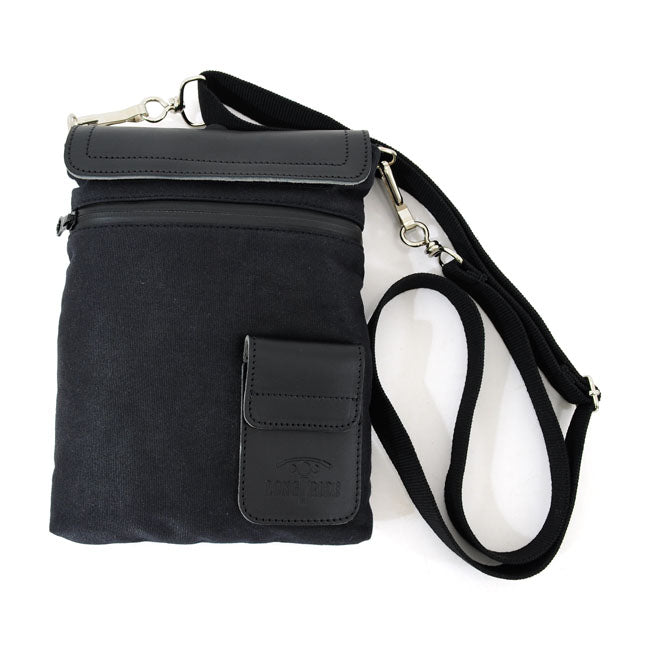 Bolsa De Viaje-Depósito Lona Heritage Negra Para Moto
