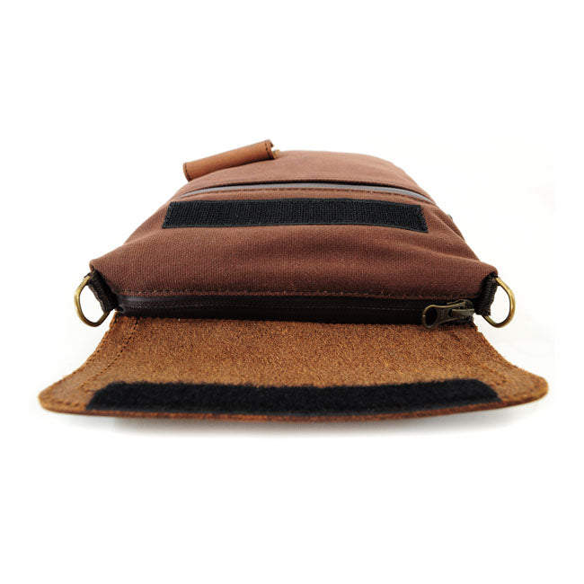 Heritage Brown Canvas Travel/Tank Bag for Motorcycles