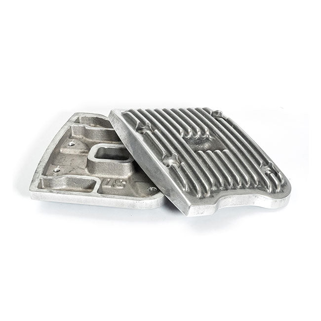 Wannabe Choppers Ribbed Rocker Covers for Harley Davidson