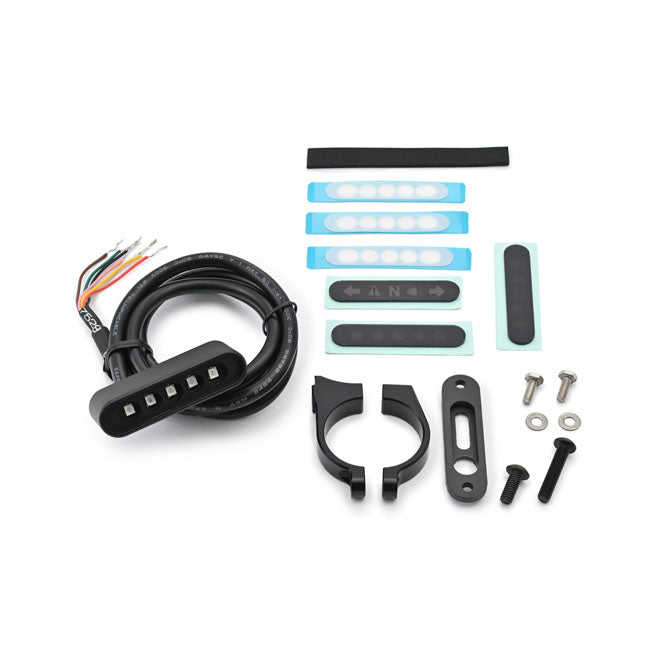 Daytona, Gamma Micro LED Indicator Light Kit. Black for Harley-Davidson