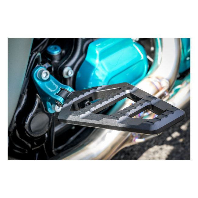 Kodlin, schwarze Mini-Track-Fußrasten für Harley Davidson