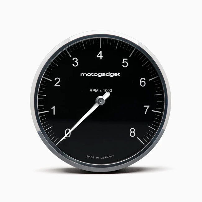Motogadget, Chronoclassic 2 „Tacho Face“, Tachometer, 8000 U/min, Pol. B, für Harley Davidson