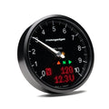 Motogadget, Chronoclassic 2 „Tacho Face“-Tachometer. 10.000 U/min. Schwarzes B für Harley Davidson