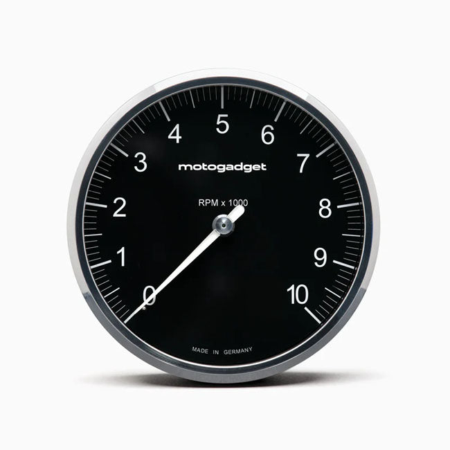 Motogadget, Chronoclassic 2 „Tacho Face“-Tachometer. 10.000 U/min. Pol. B für Harley Davidson