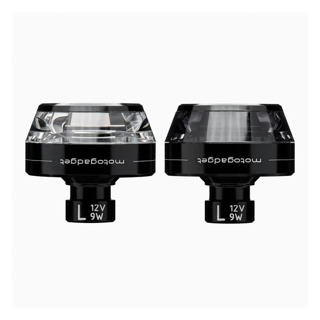 Motogadget, Mo.Blaze Dark LED Blinkerscheibe, schwarz, links für Harley-Davidson