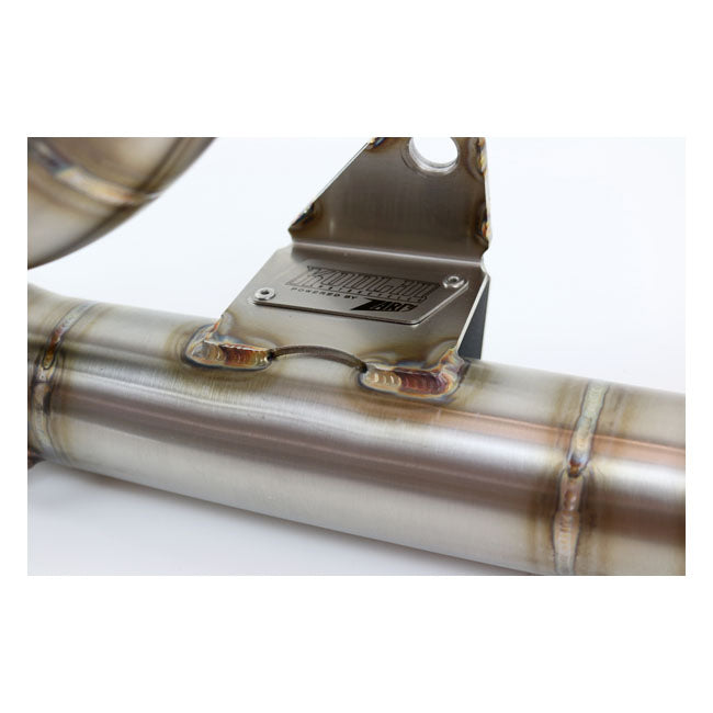 Kodlin, Sistema De Tubos De Dirección 2-1 Acero Inoxidable Para Harley Davidson