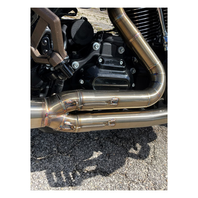 Kodlin, Sistema De Escape Siguiente Nivel 2-1. Acero Inoxidable Para Harley Davidson