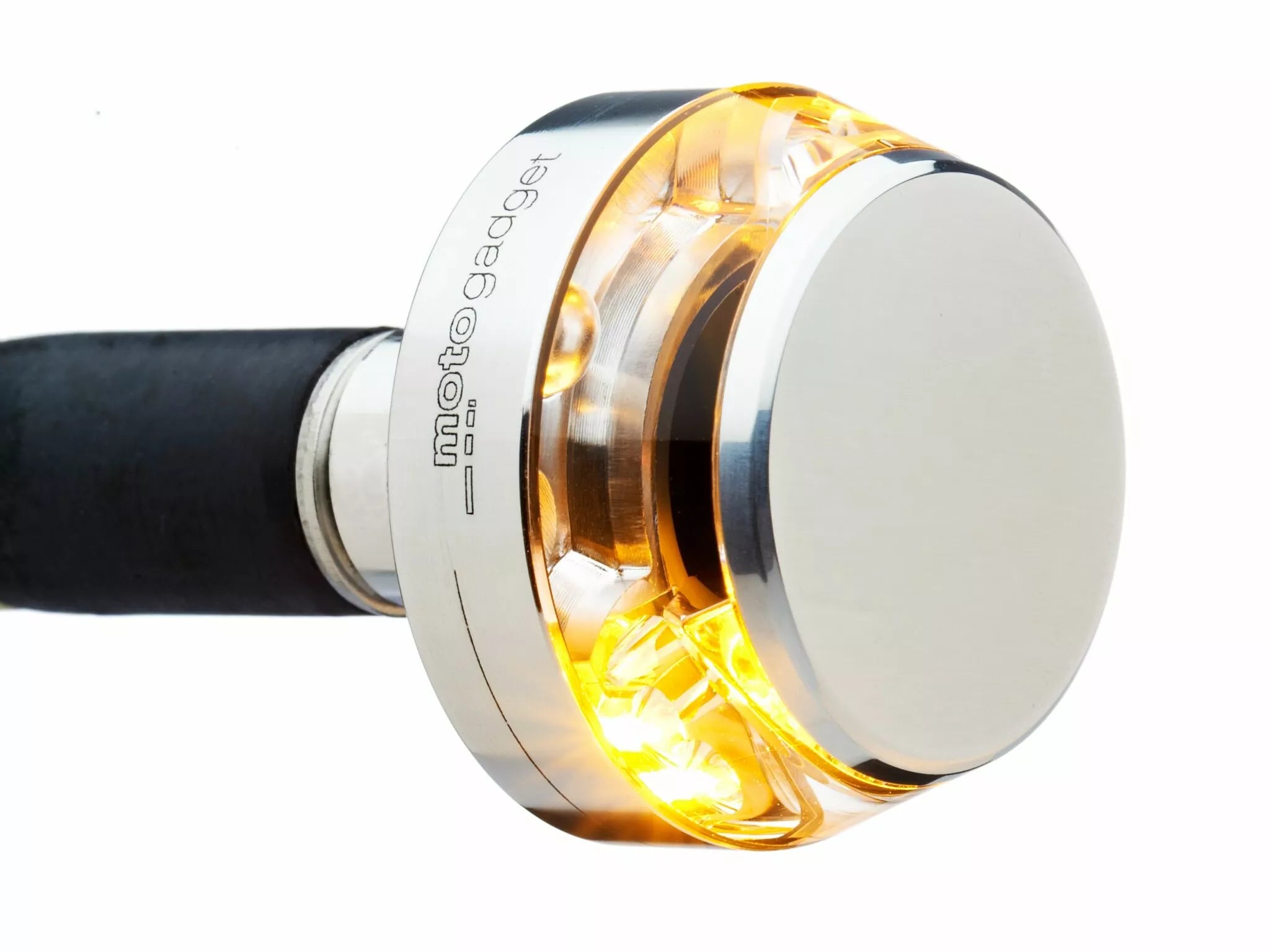 Intermitente Mo-Blaze Disc Derecho Cromado Para Harley Davidson