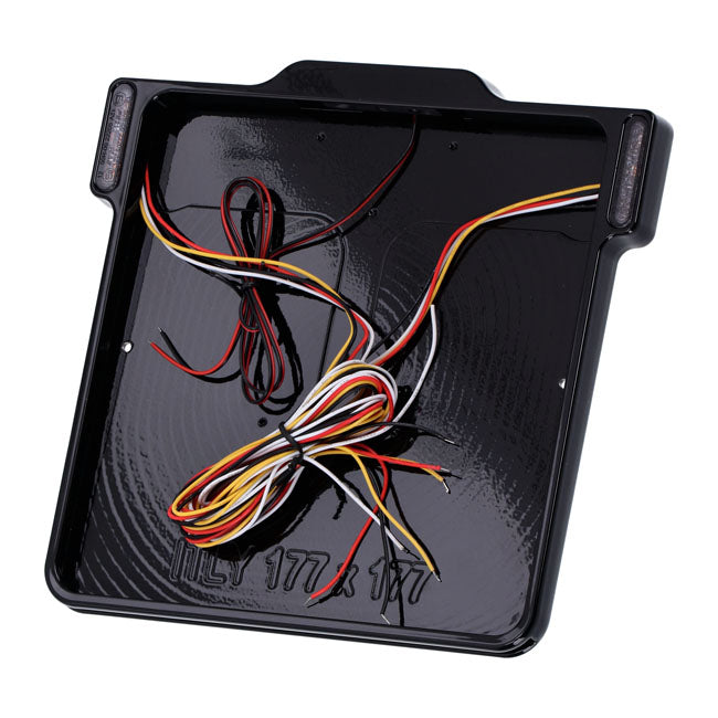 DMP, License Plate Frame. 3.0 Gloss Black Italy for Harley-Davidson