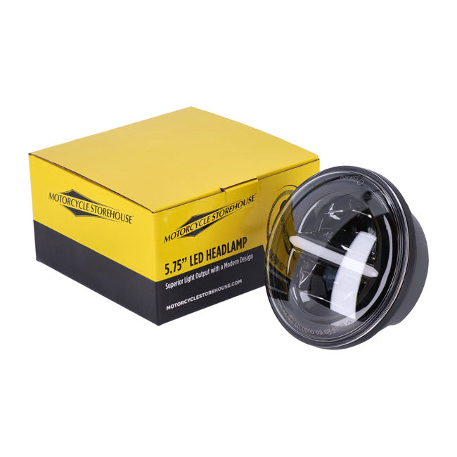 5-3/4" Bright Splitter LED Headlight Unit for Harley Davidson