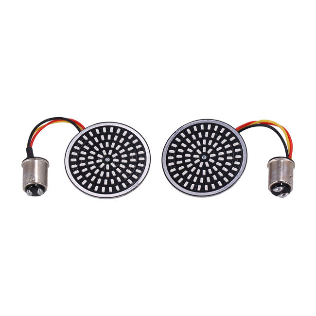McS LED-Blinker hinten, bernsteinfarben/rot, für Harley-Davidson