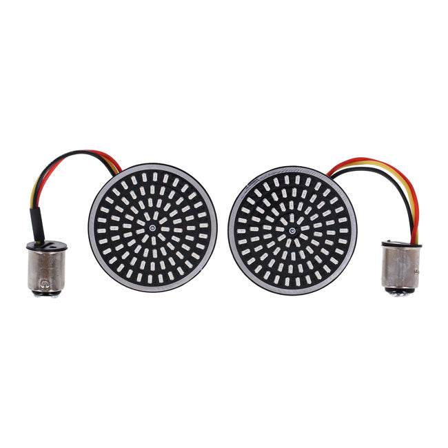McS LED-Blinker hinten, bernsteinfarben/rot, für Harley-Davidson