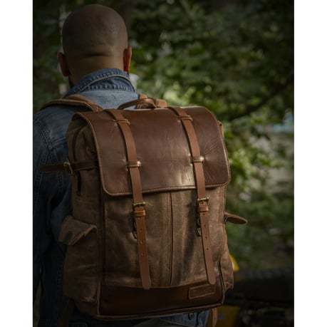 Trip Machine Rambler bolso mochila vintage bronceado