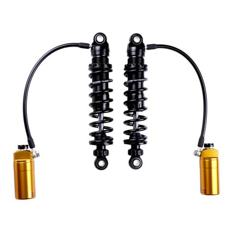 Ohlins, amortiguadores traseros STX36 Blackline. Reserva de oro. 12"