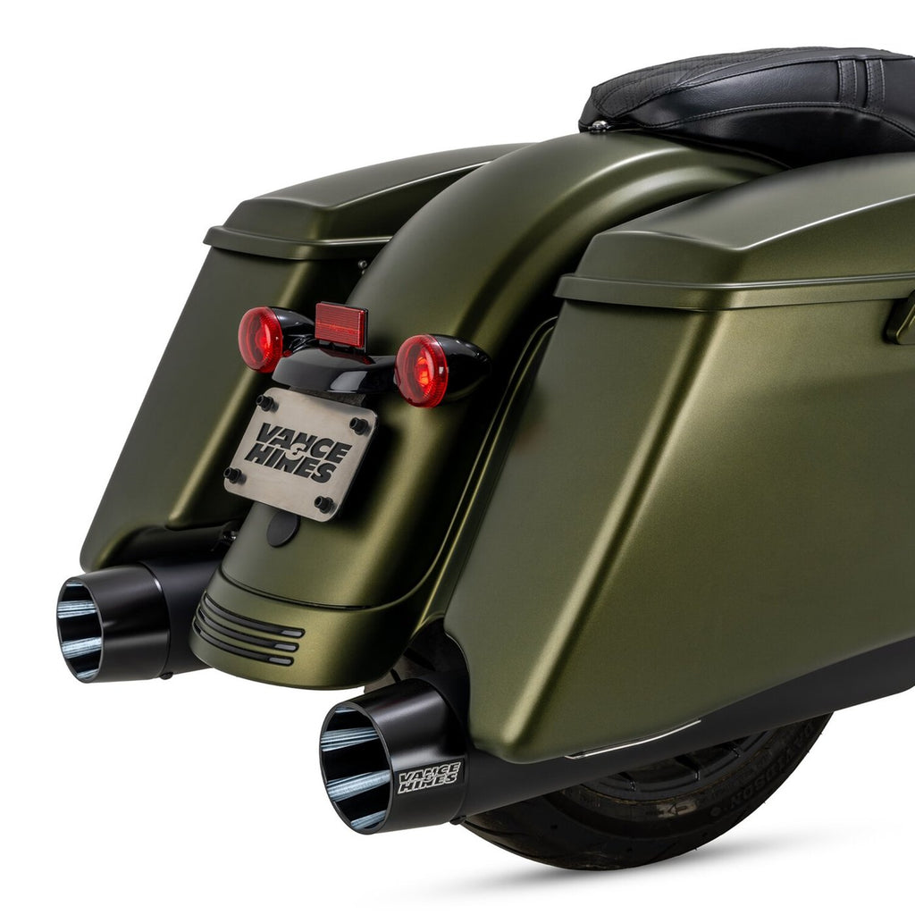 Vance & Hines, Silenciadores Deslizables Blackbird 450 Negro Para Harley Davidson