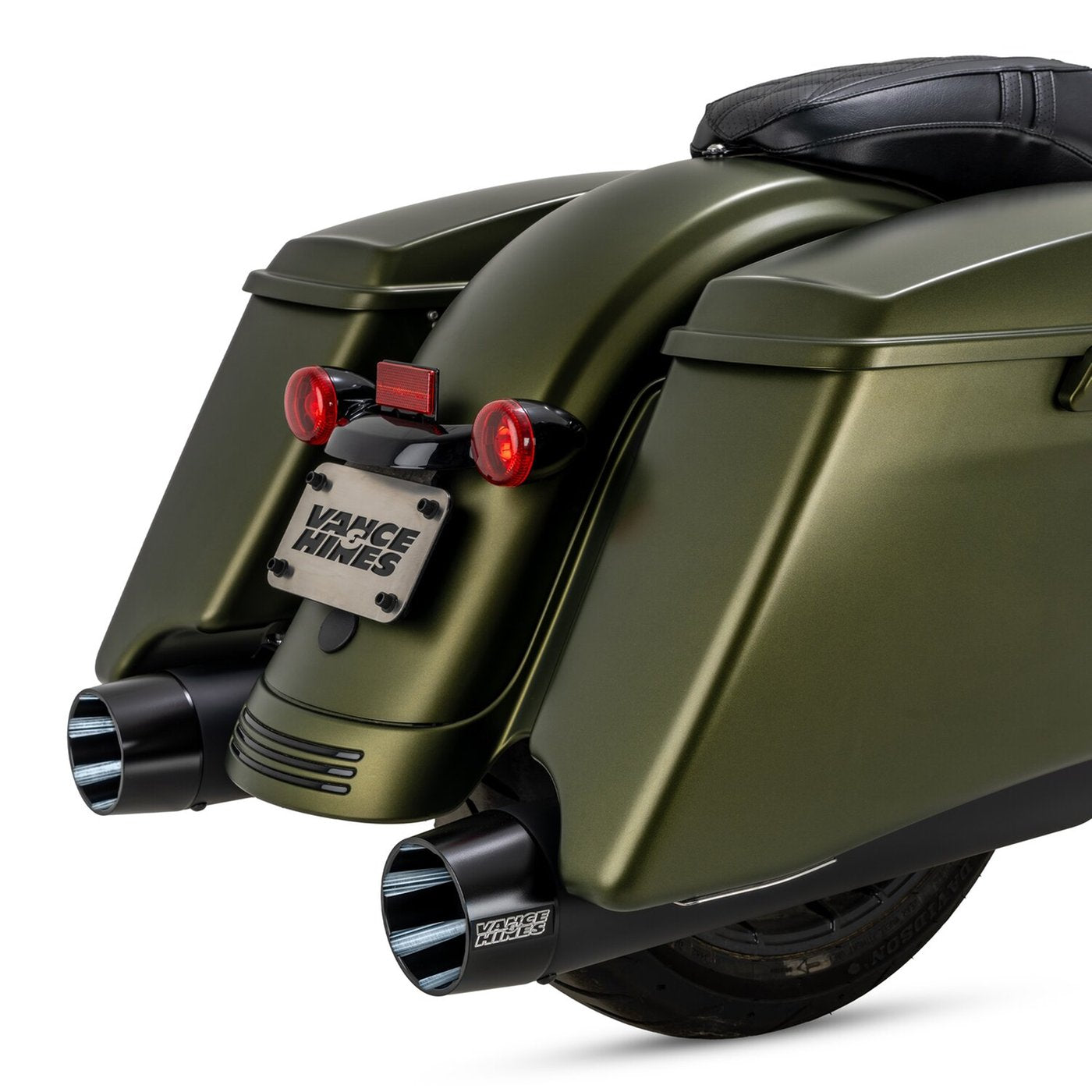 Vance & Hines, Silenciadores Deslizables Blackbird 450 Negro Para Harley Davidson