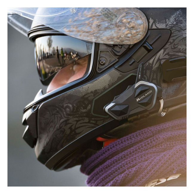 Intercomunicador Midland BTR1 Advanced Gemelo Para Cascos Moto