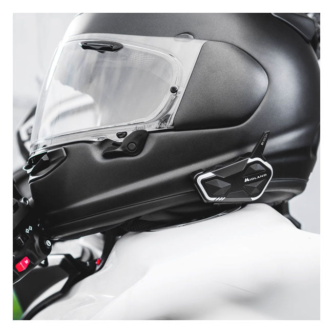 Intercomunicador Bluetoot Midland R1 Mesh - Paquete Doble Para Cascos Moto