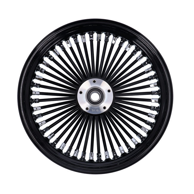 MCS 48 Fat Spoke Radial Front Wheel 3.50 x 16 SF Black for Harley Davidson
