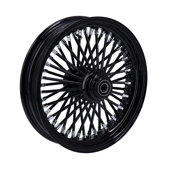 MCS 48 Fat Spoke Radial Front Wheel 3.50 x 16 SF Black for Harley Davidson