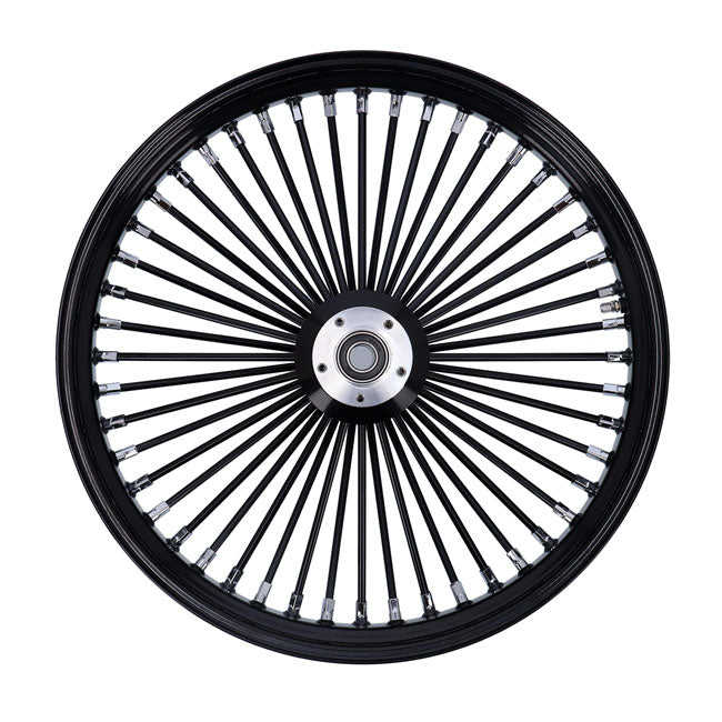 MCS 48 Fat Spoke Radial Front Wheel 3.50 x 23 DF Black for Harley Davidson