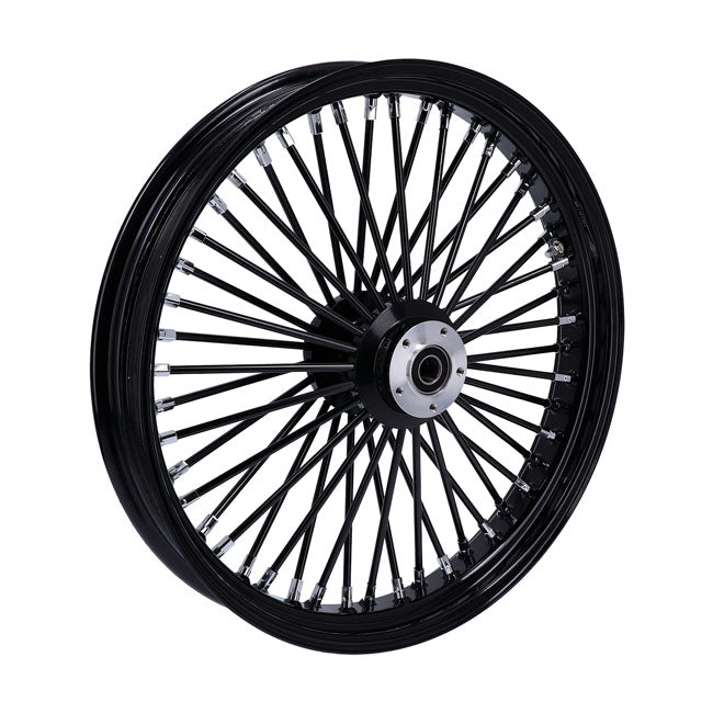 MCS 48 Fat Spoke Radial Front Wheel 3.50 x 23 DF Black for Harley Davidson
