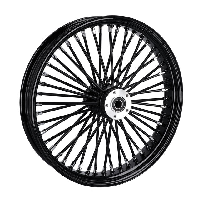 MCS 48 Thick Spoke Radial Front Wheel 3.50 x 21 DF Black for Harley Davidson