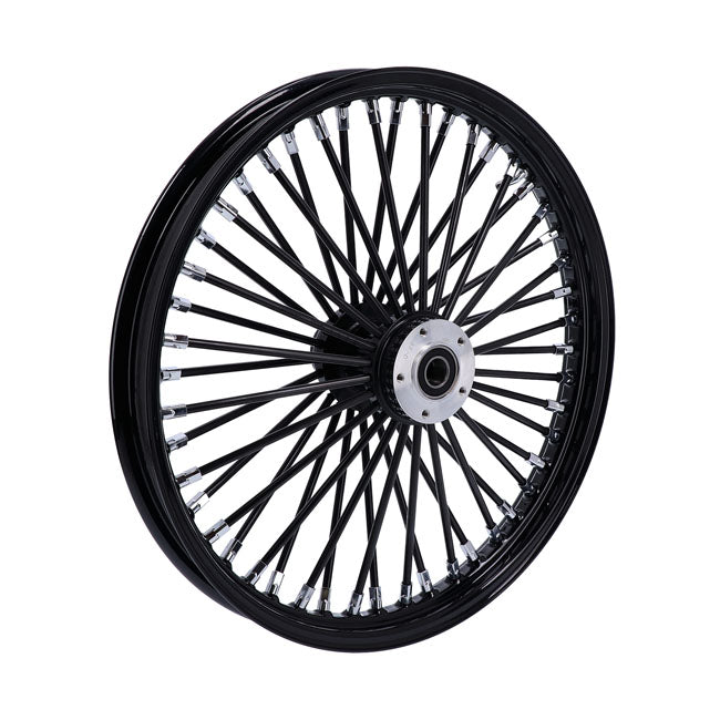 MCS 48 Thick Spoke Radial Front Wheel 3.50 x 21 DF Black for Harley Davidson