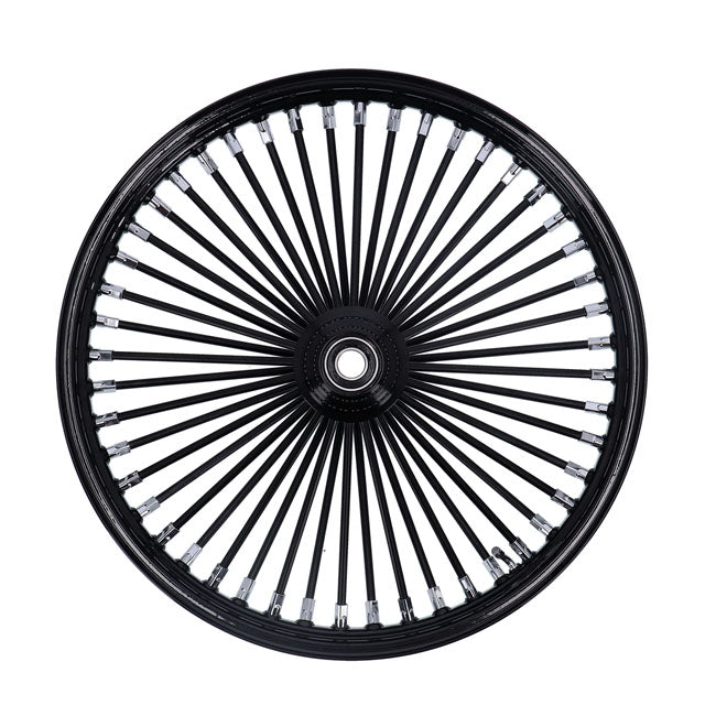 MCS 48 Fat Spoke 2.15 x 21 SF Black Radial Front Wheel for Harley Davidson