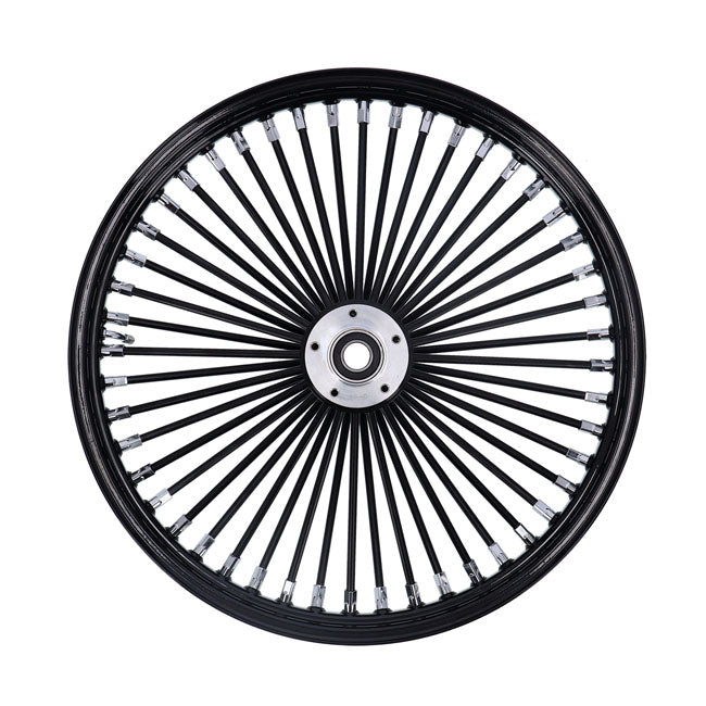 MCS 48 Fat Spoke 2.15 x 21 SF Black Radial Front Wheel for Harley Davidson